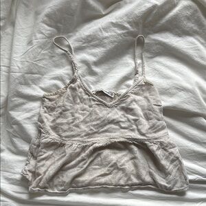 Abercrombie & Fitch Cream Tank Top